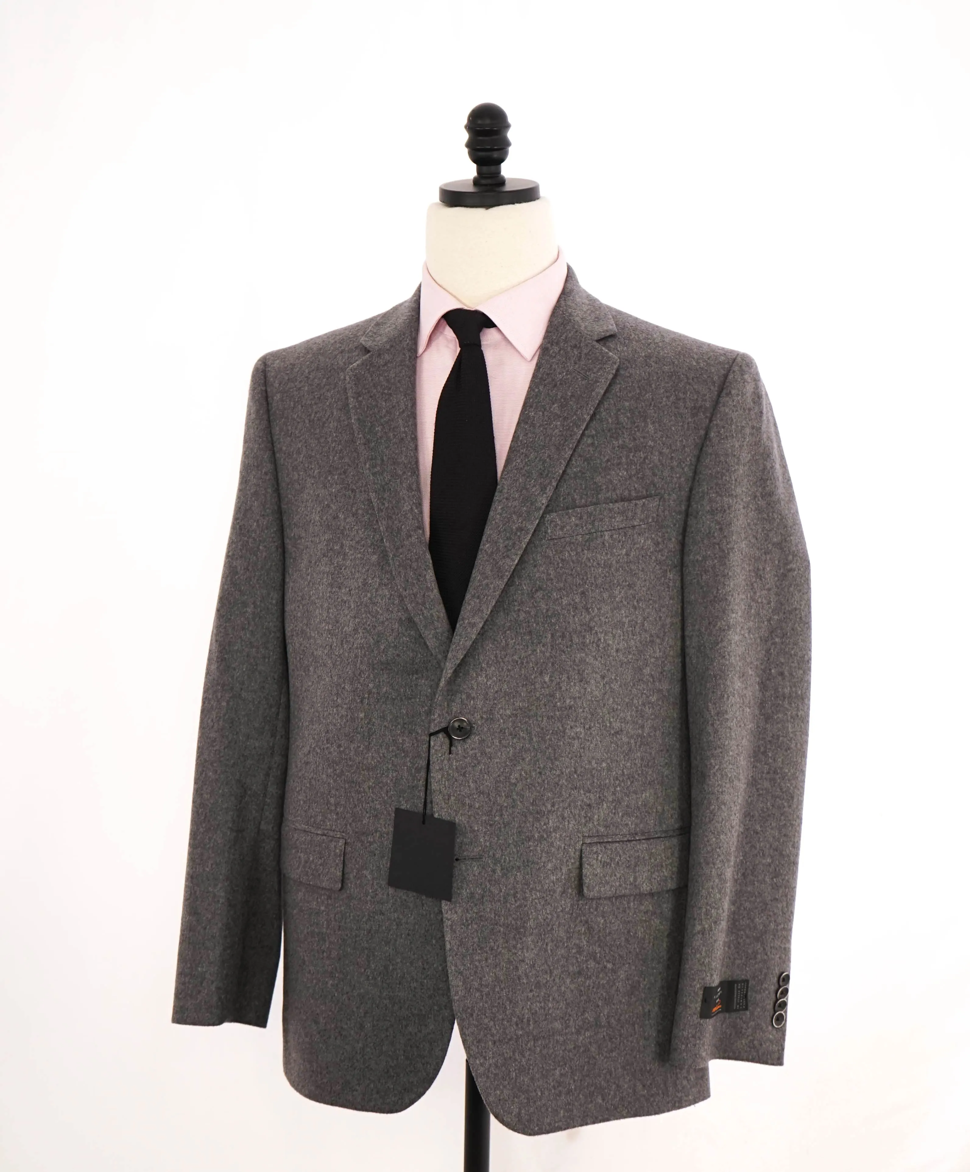 $1,295 SAKS FIFTH AVENUE - By Cerruti 100% Cashmere Gray Blazer- 44R