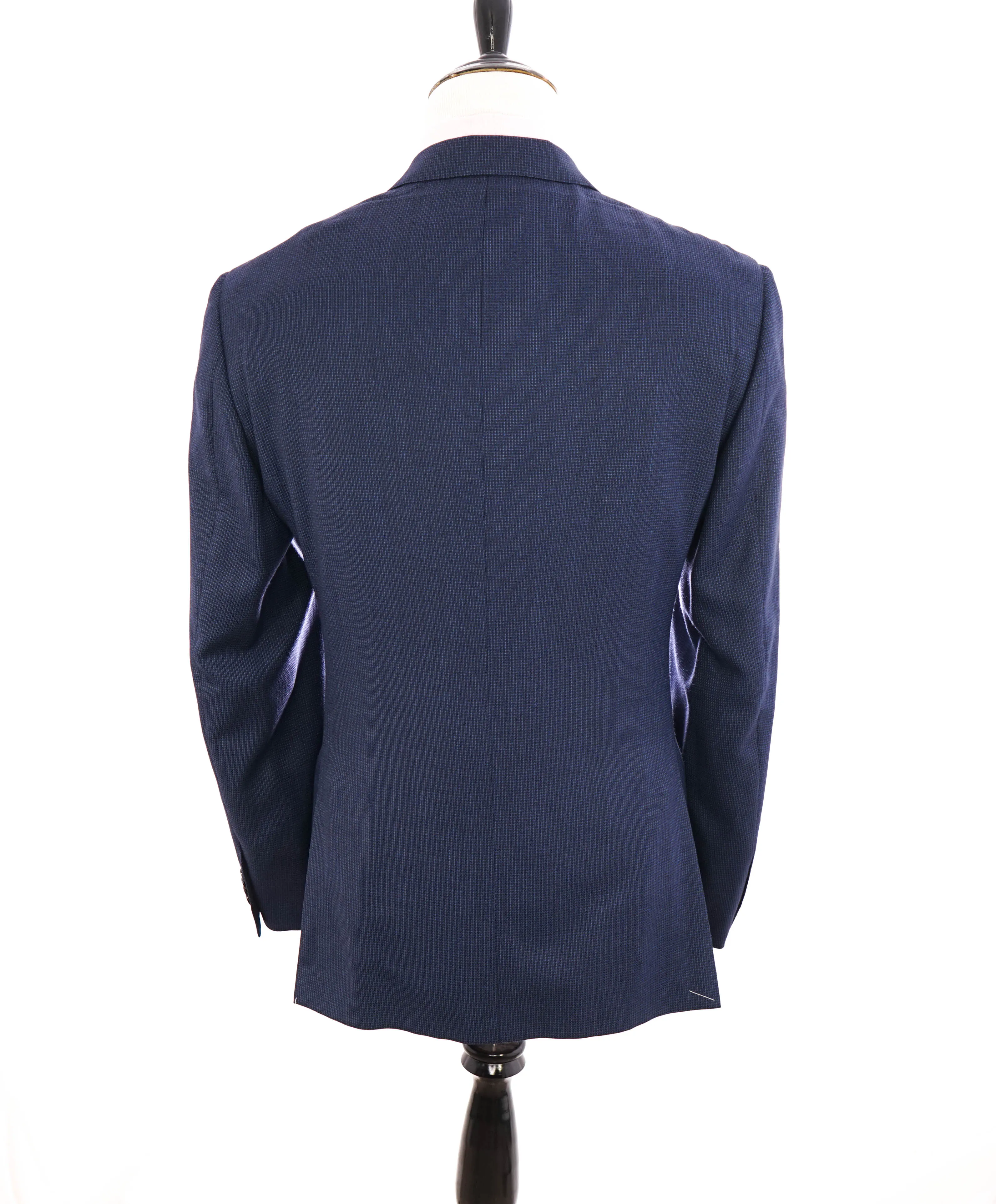 $1,595 CORNELIANI - *17,25 MICRONS* Blue Pindot Blazer - 46R