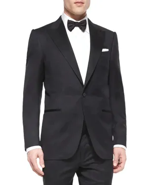 $2,995 ERMENEGILDO ZEGNA - PEAK LAPEL Tuxedo Dinner Jacket 1-Piece - 38R