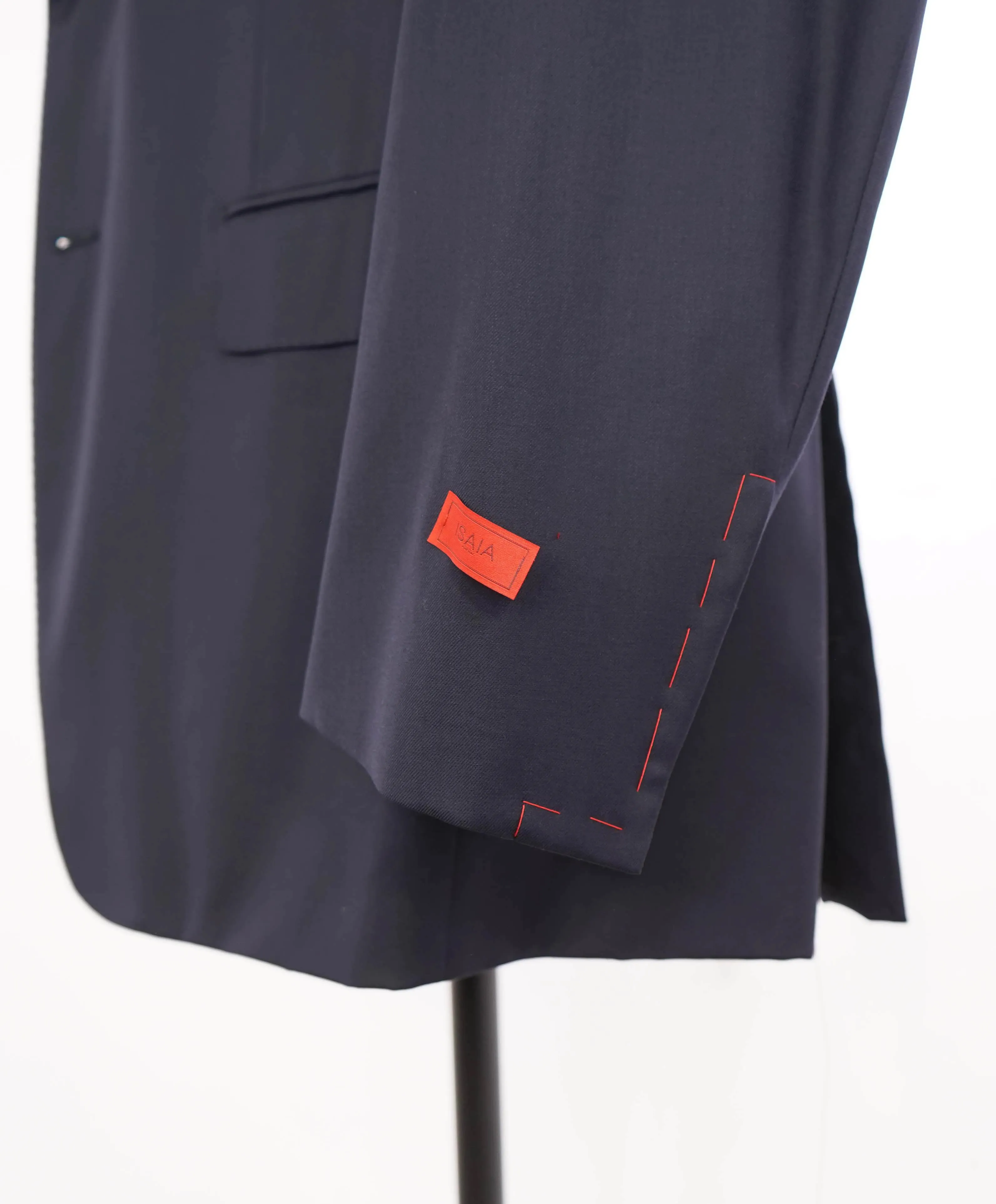 $2,995 ISAIA - "AQUASPIDER S" Super 160's Navy Blue Blazer - 48L