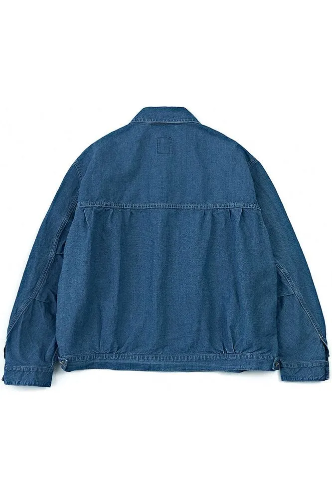 9 Oz Canvas Denim Short Jacket - Denim Blue