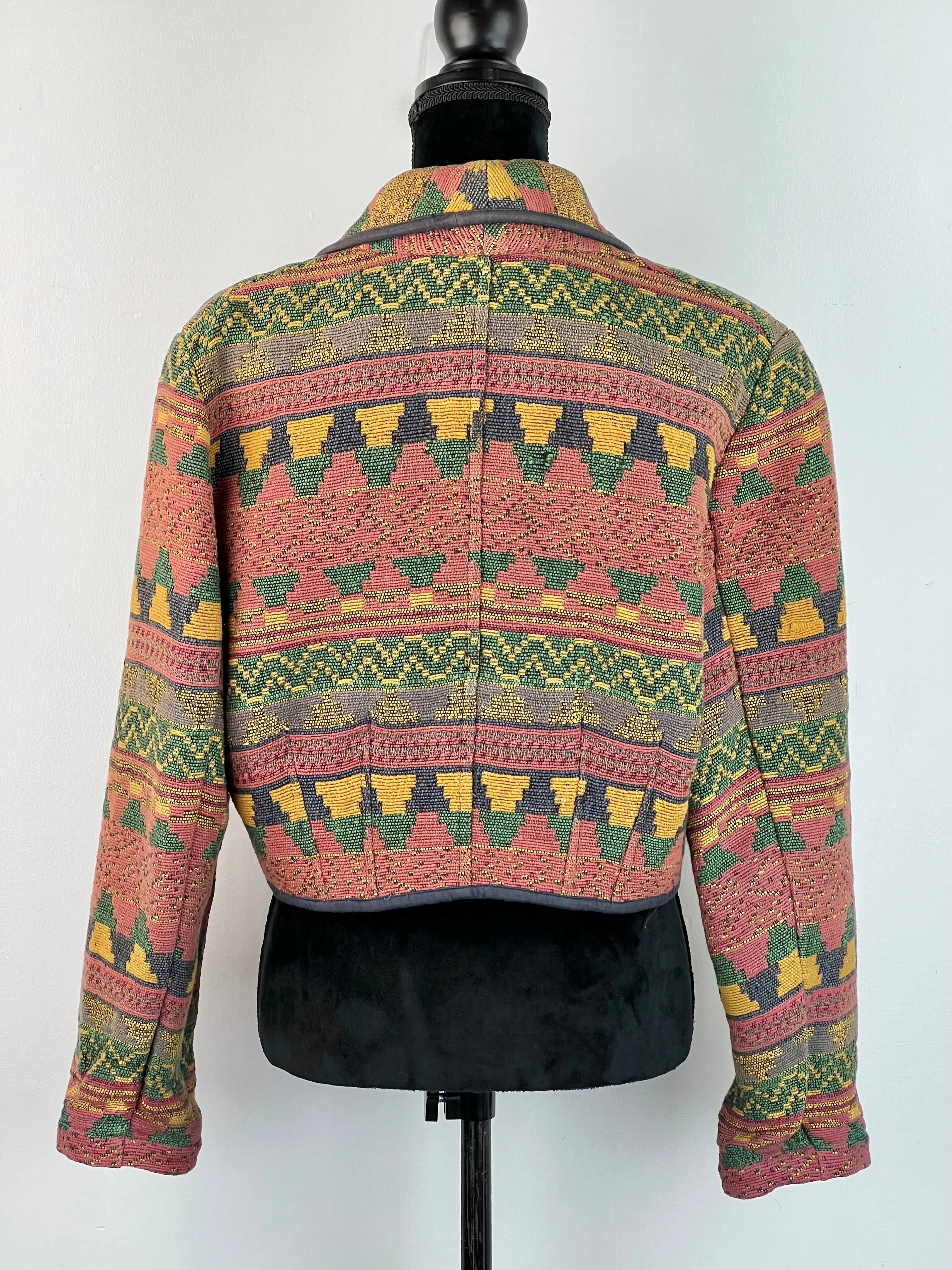 90s Tapestry Cropped Jacket - AU12-14