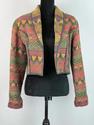 90s Tapestry Cropped Jacket - AU12-14