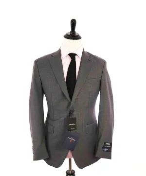 $995 ERMENEGILDO ZEGNA -By SAKS FIFTH AVENUE Gray Check Blazer- 40R