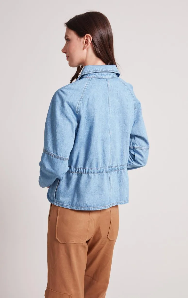 Adroit - Denim Cropped Jacket