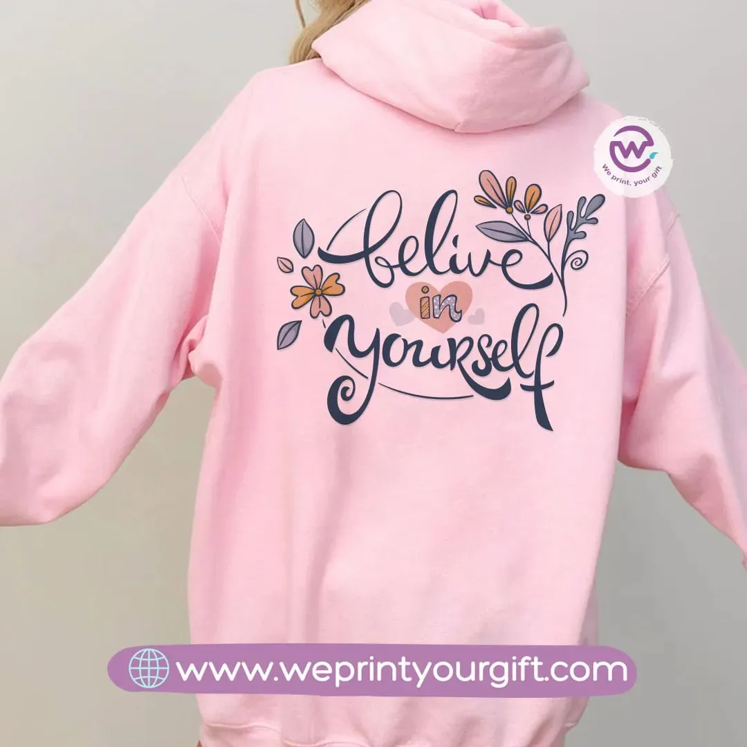 Adult hoodie-English Motivational Quotes