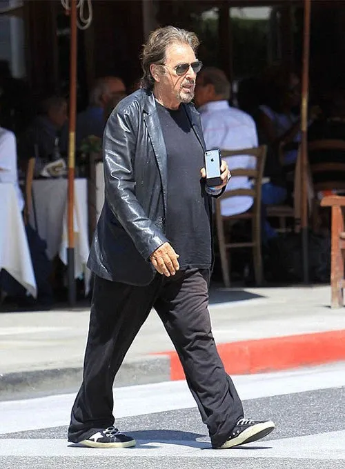 Al Pacino Leather Blazer