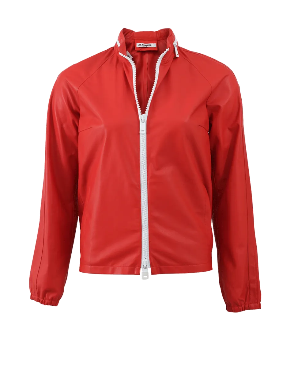 Alfa Leather Bomber Jacket