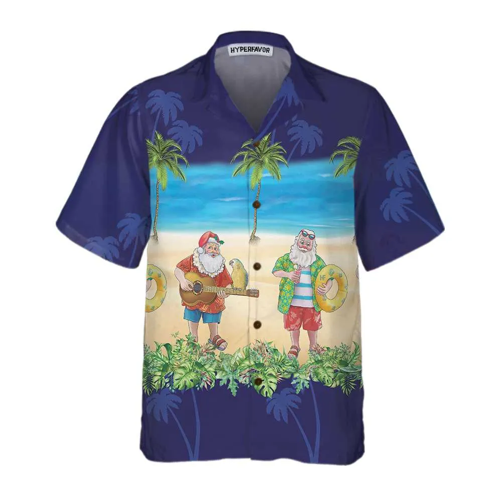 Aloha Shirt Santa Hawaiian Shirt, Funny Santa Christmas Vacation Shirt, Best Gift For Christmas