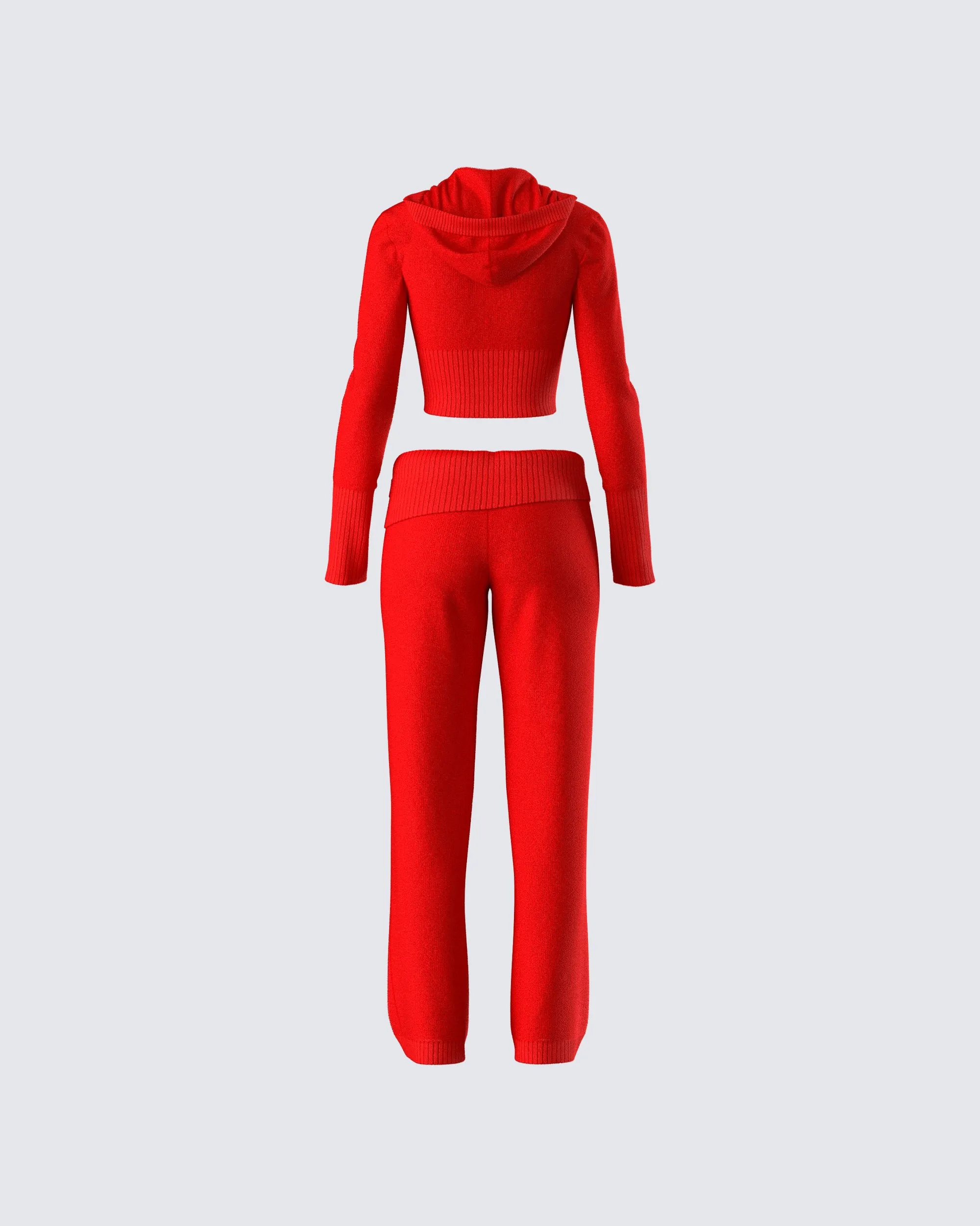 Alyssa Red Knit Set