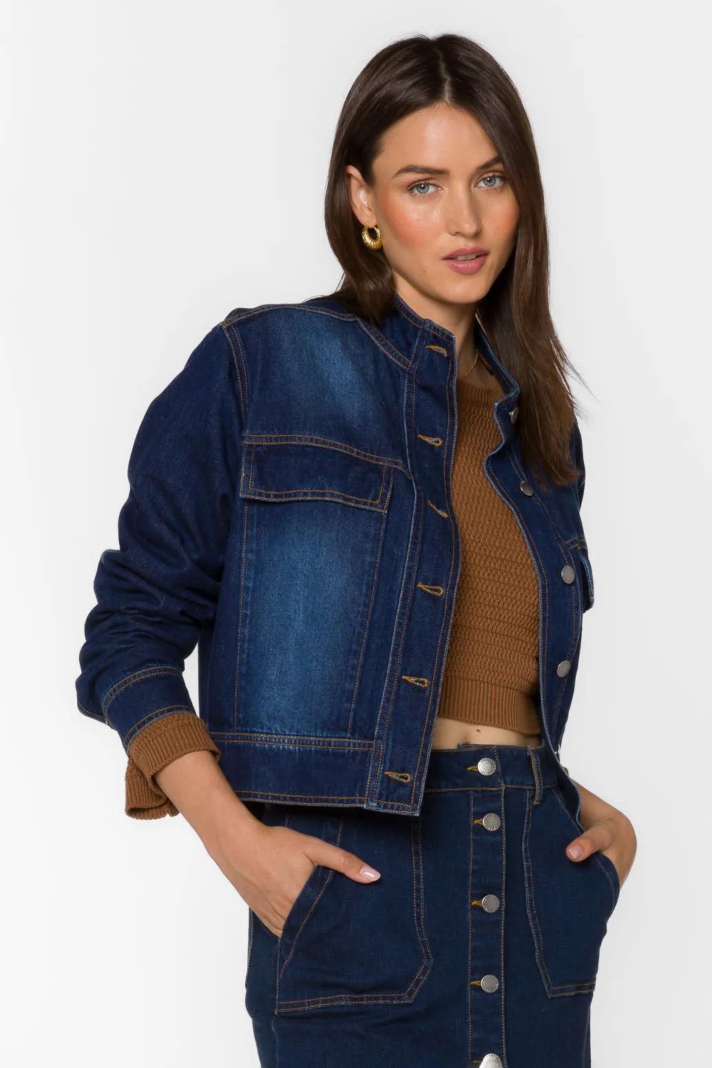 Atler Dark Blue Denim Jacket