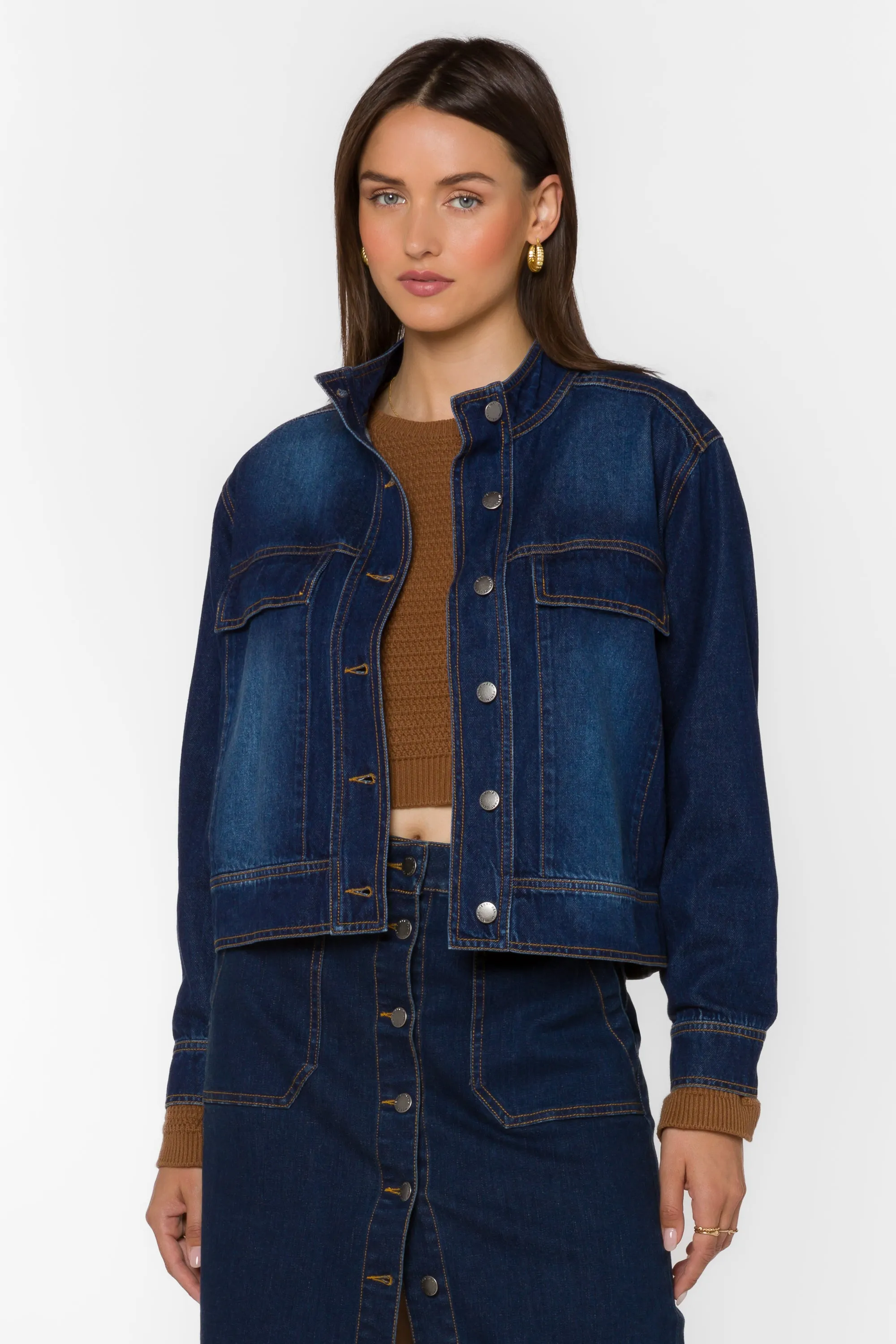 Atler Dark Blue Denim Jacket