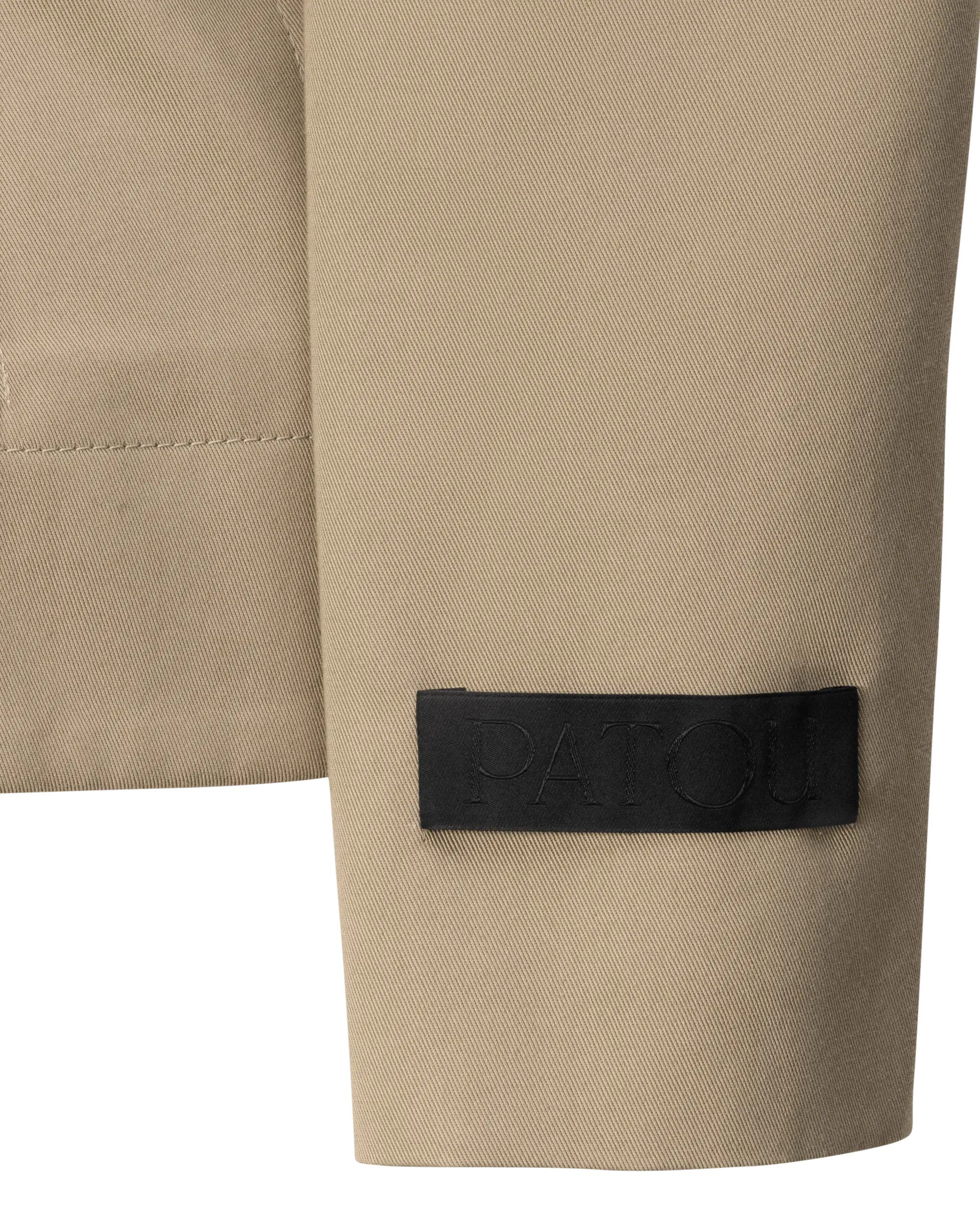 Belted Gabardine Cropped Jacket