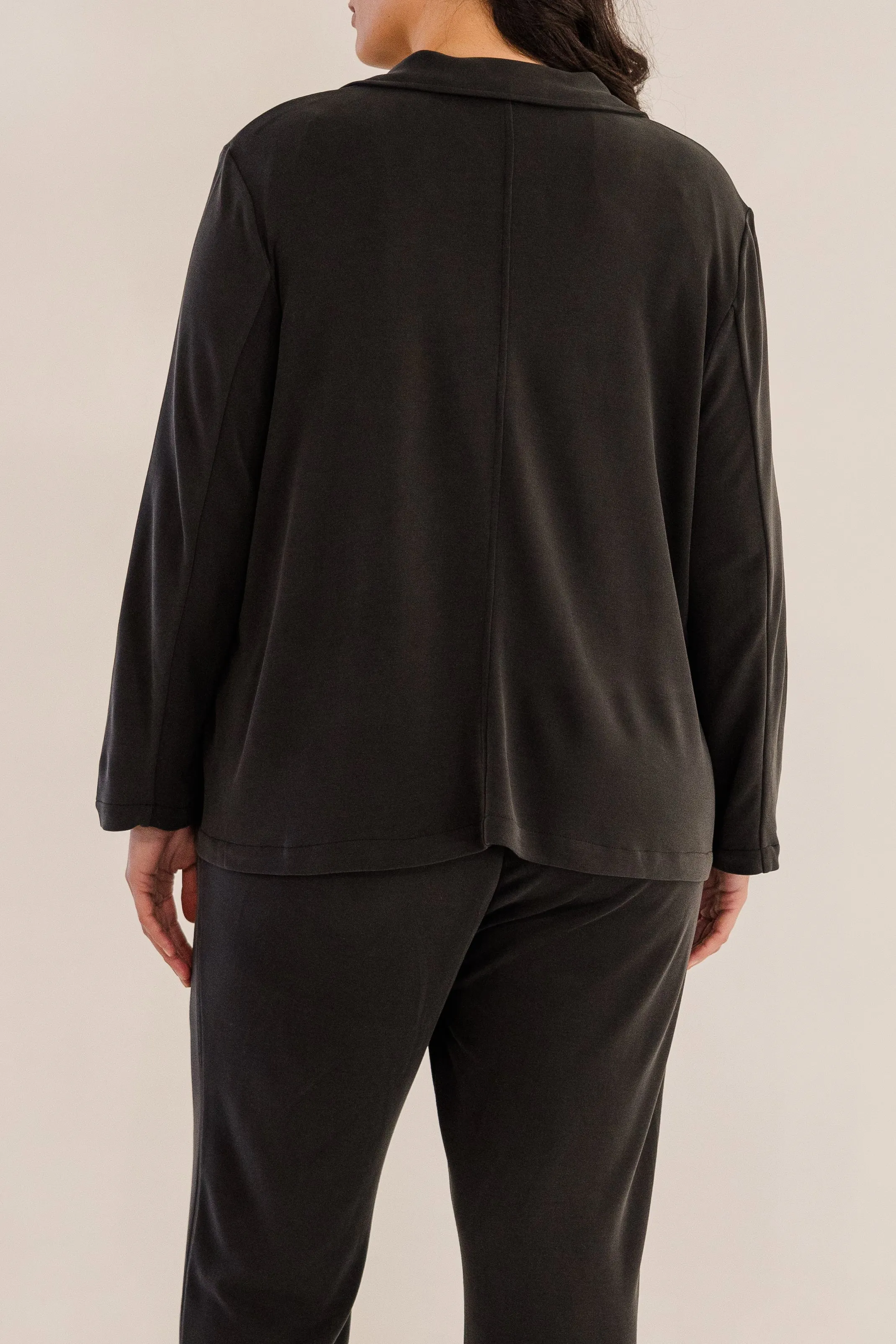 Bleecker Collar Knit Jacket, Black