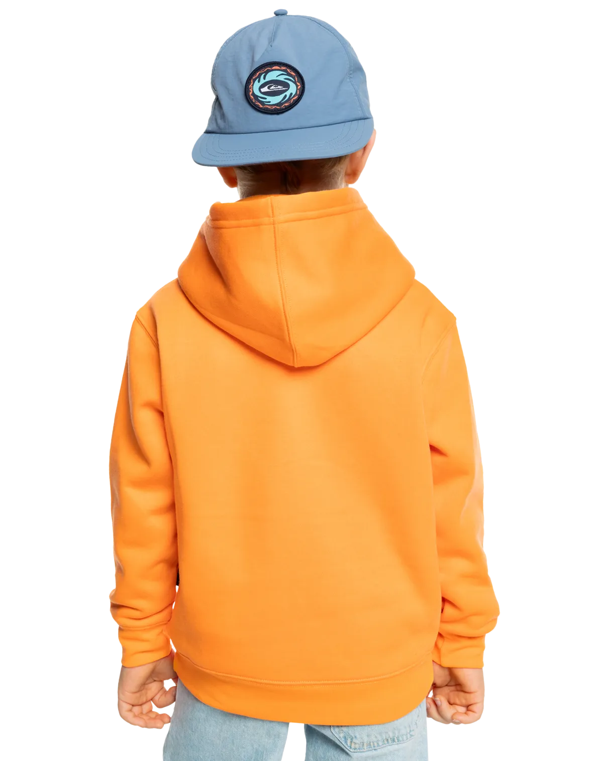 Boys Graphic Hoodie in Blazing Orange