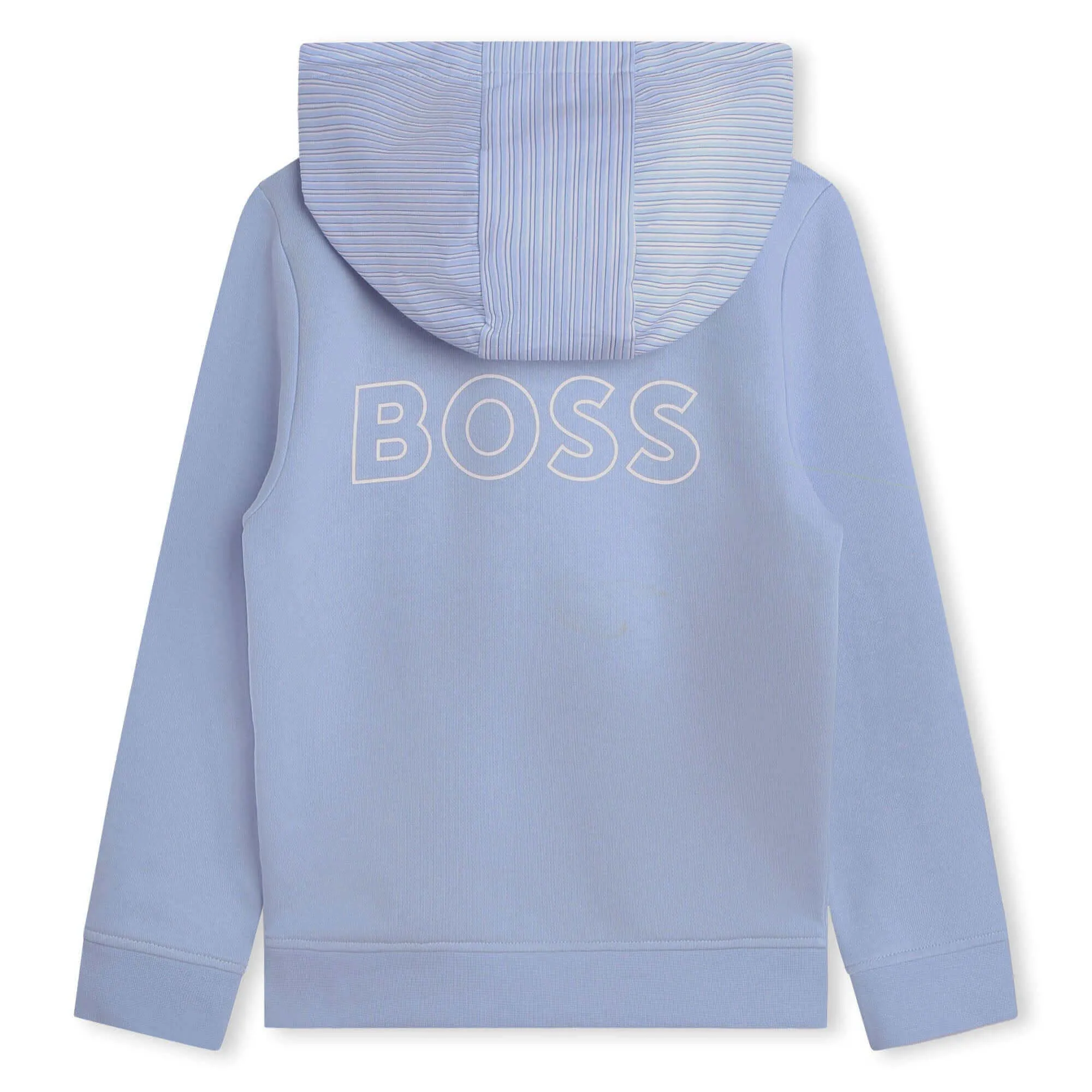 Boys Pale Blue Zip Up Hoodie