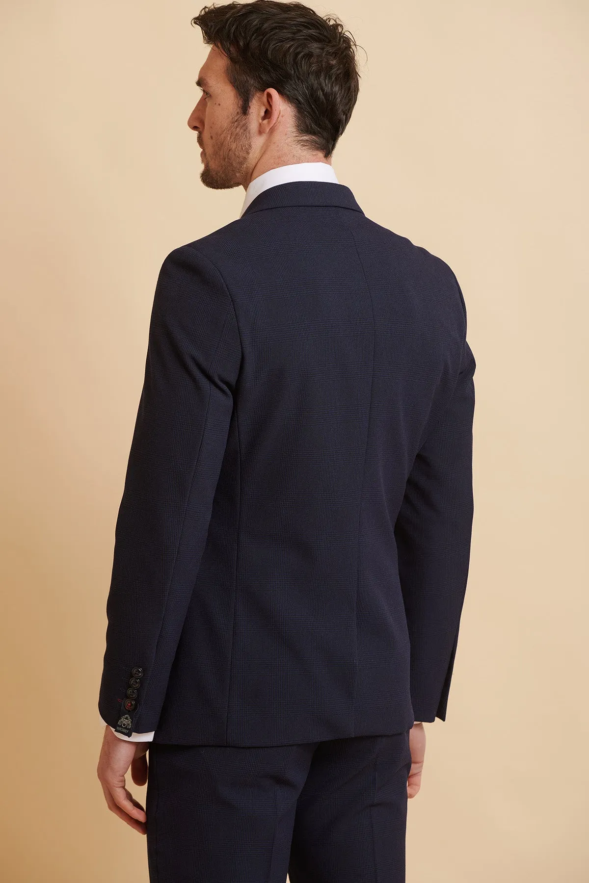 BROMLEY - Navy Double Breasted Two Piece Suit