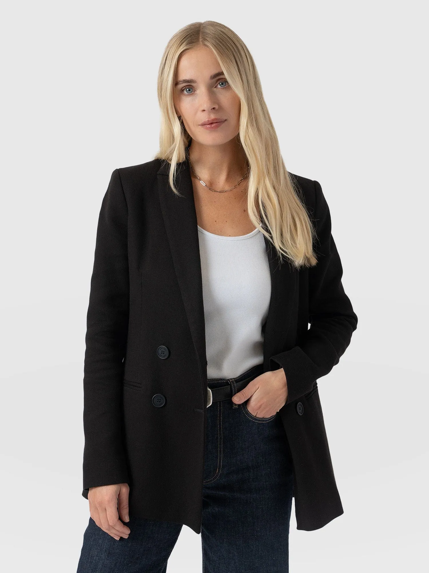 Cambridge Blazer Crepe - Black