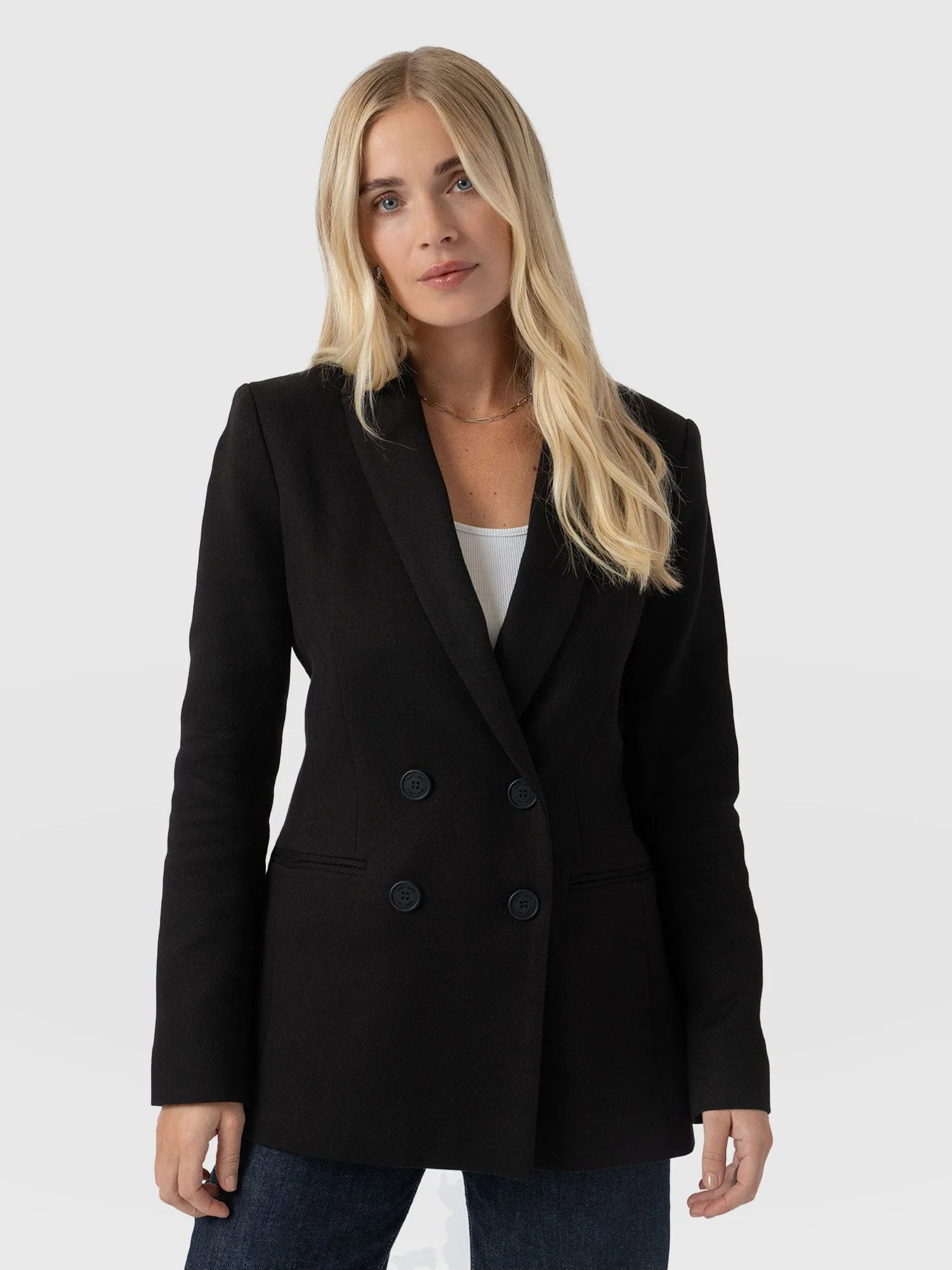 Cambridge Blazer Crepe - Black