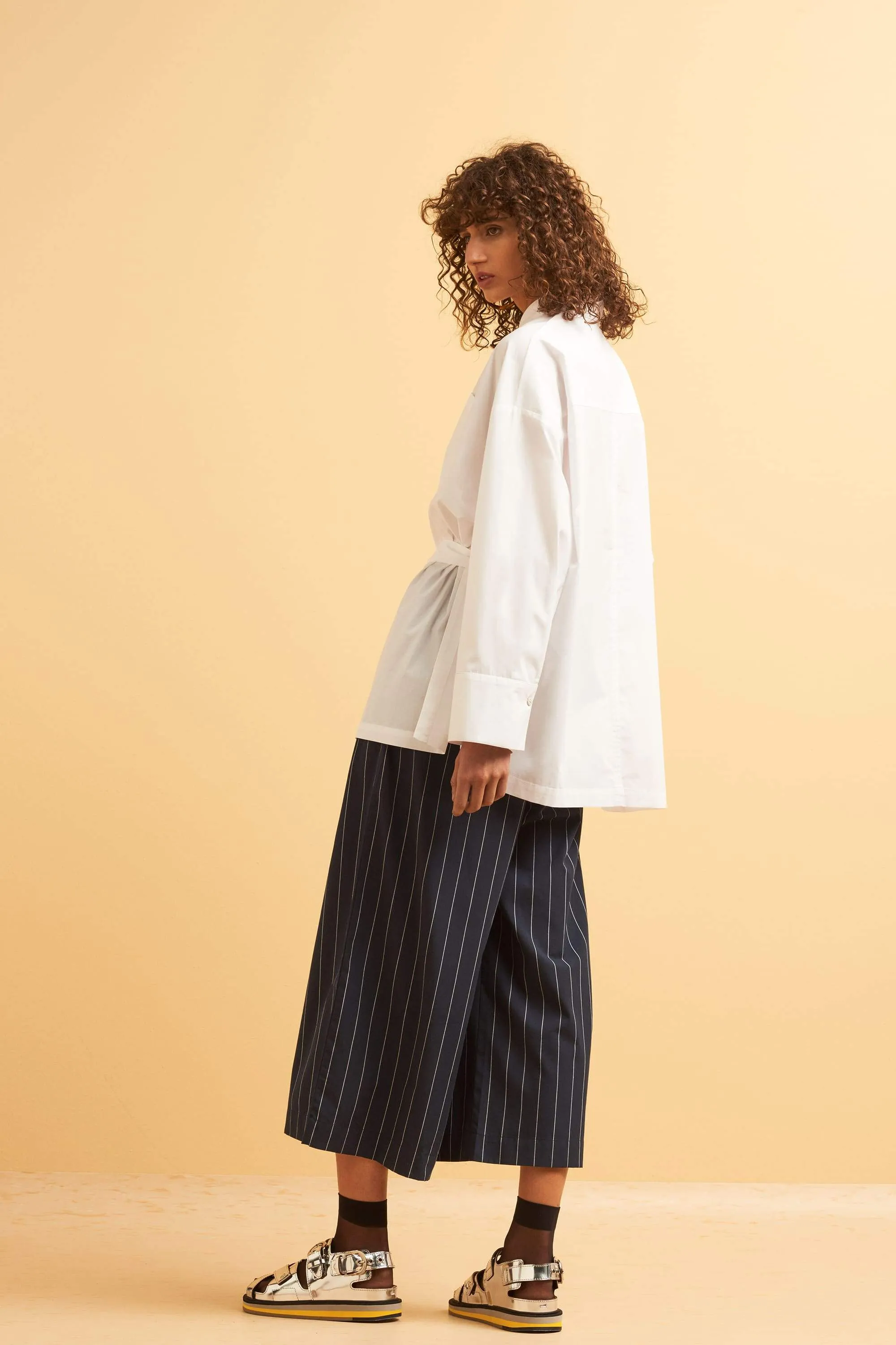 casting pants stripe <br> by Kowtow