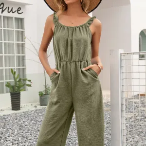 Casual Waist Tight Slim Fit Jumpsuit