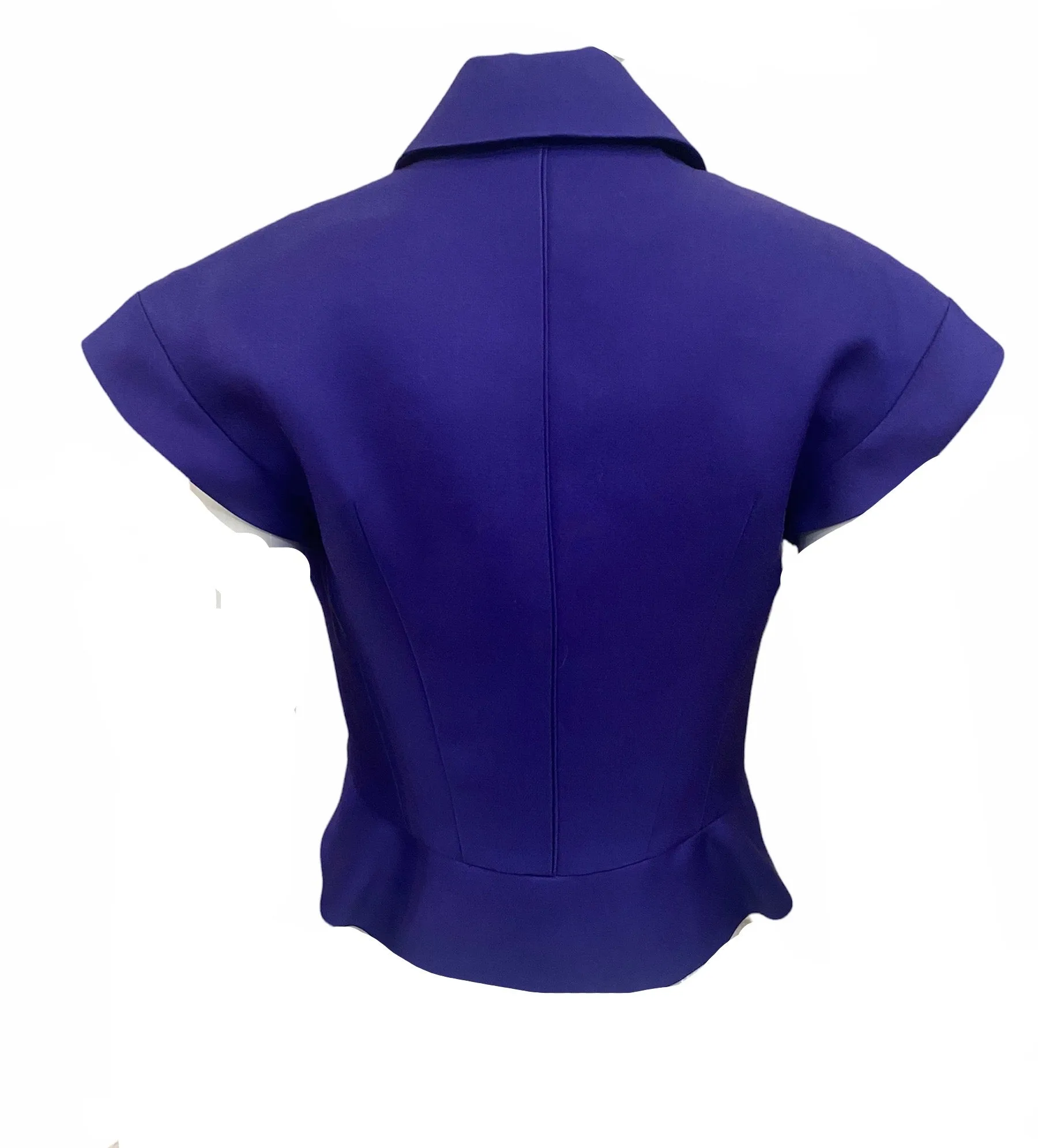 Celine Contemporary Indigo Blue Skirt Suit  Ensemble