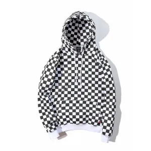 Checkerboard Plaid Hoodie