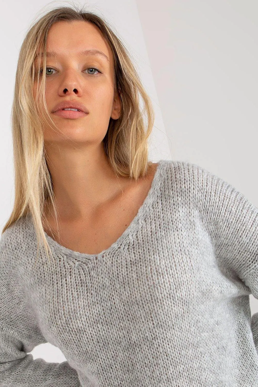 Chic Heart-Neck Sweater