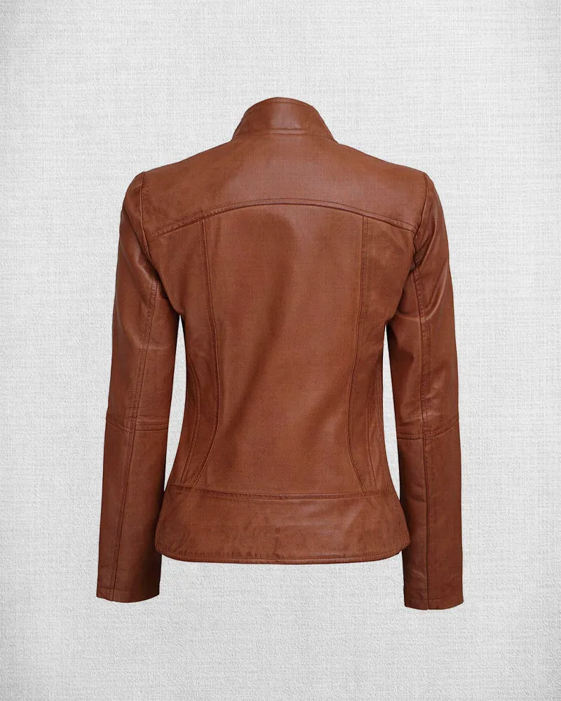 Classic Brown Leather Jacket