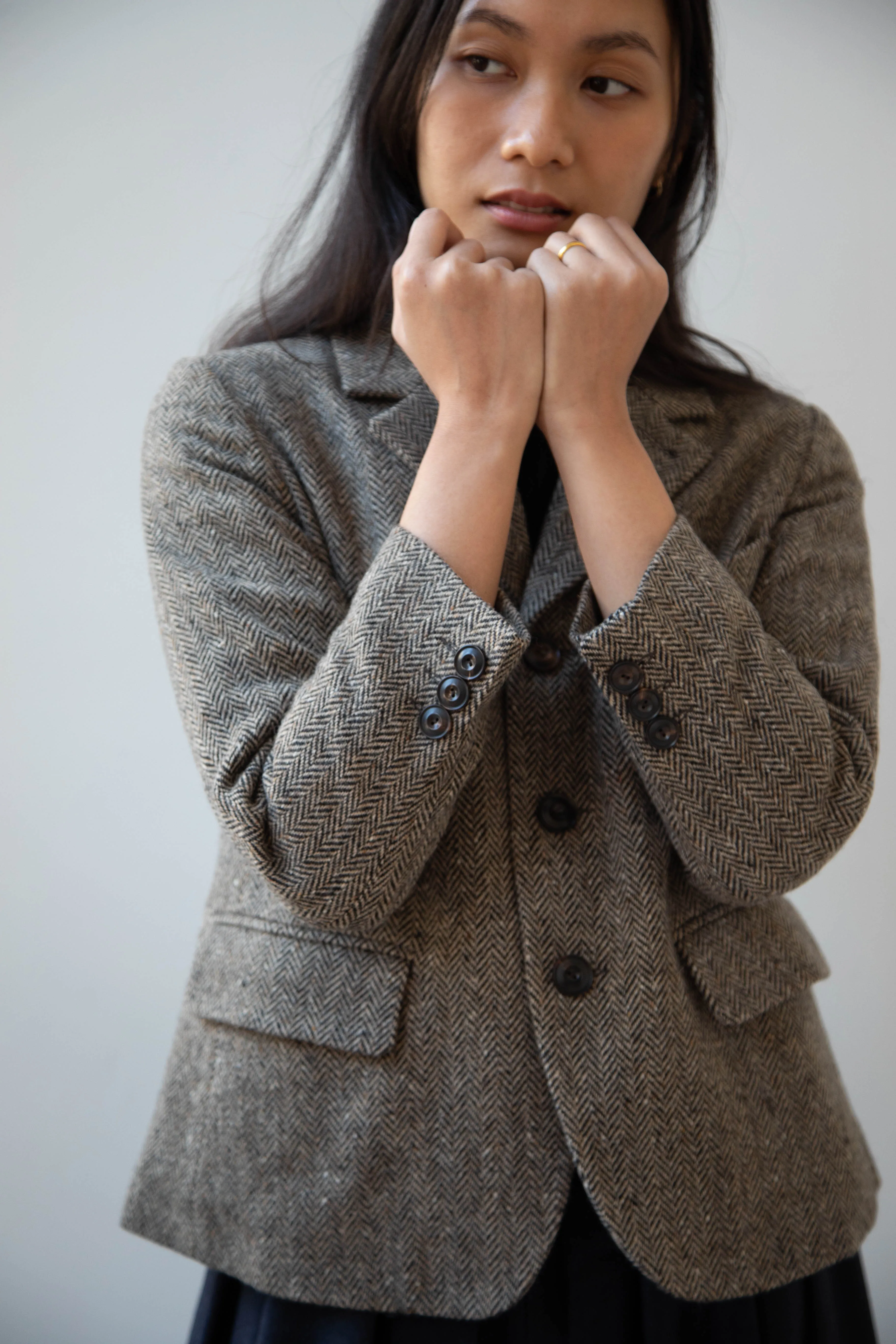 École de Curiosités | Joshua Jacket in Herringbone Wool