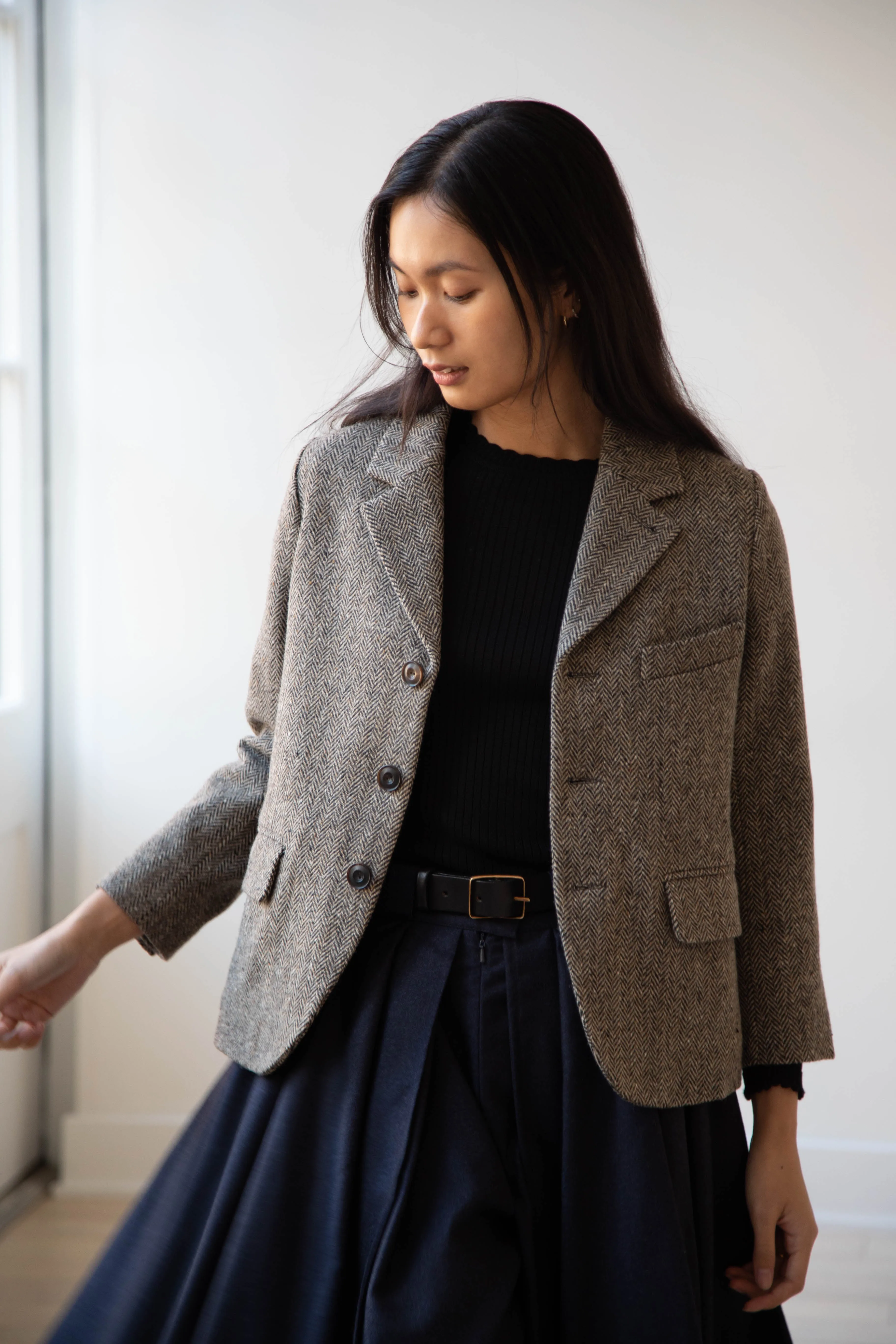 École de Curiosités | Joshua Jacket in Herringbone Wool