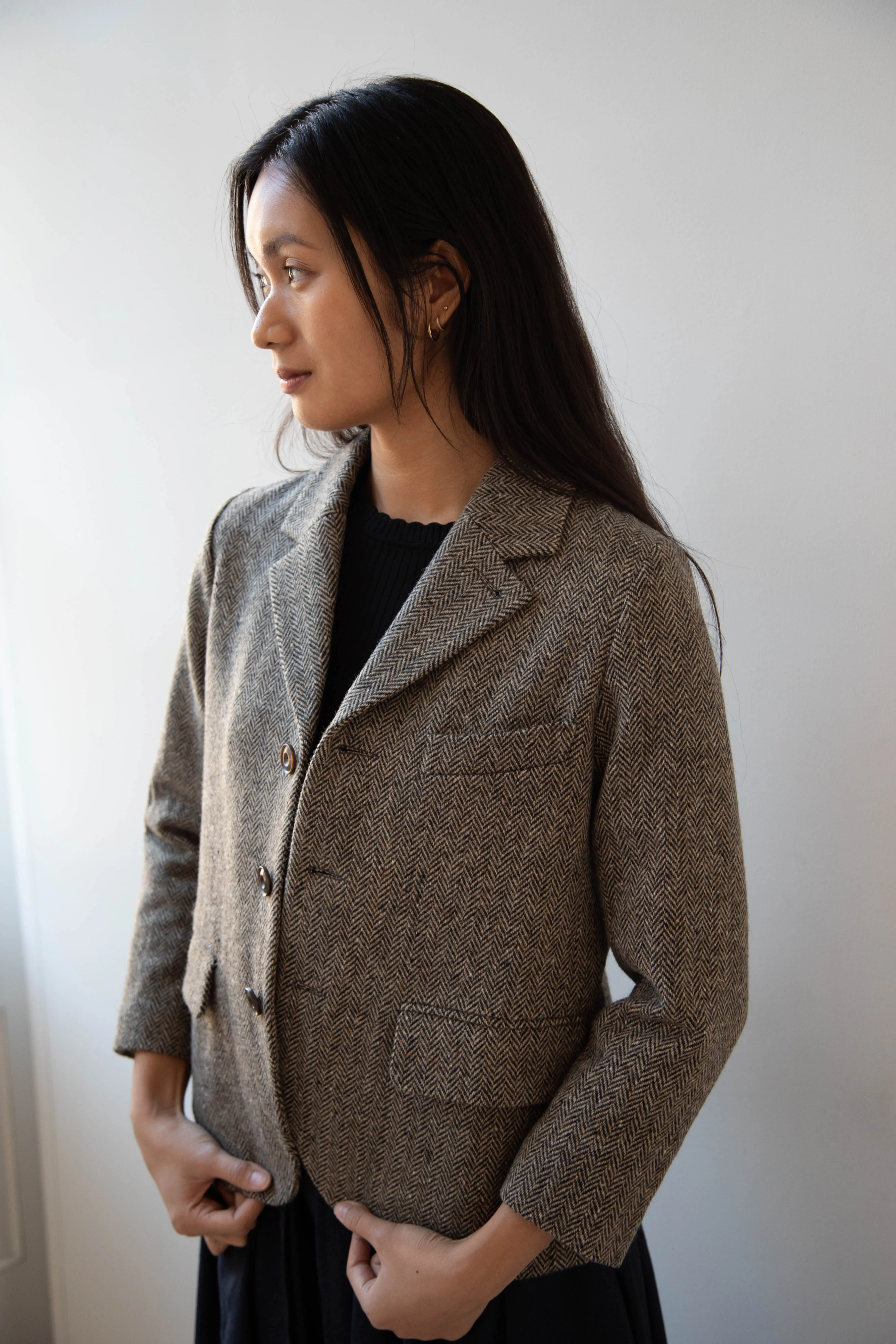 École de Curiosités | Joshua Jacket in Herringbone Wool