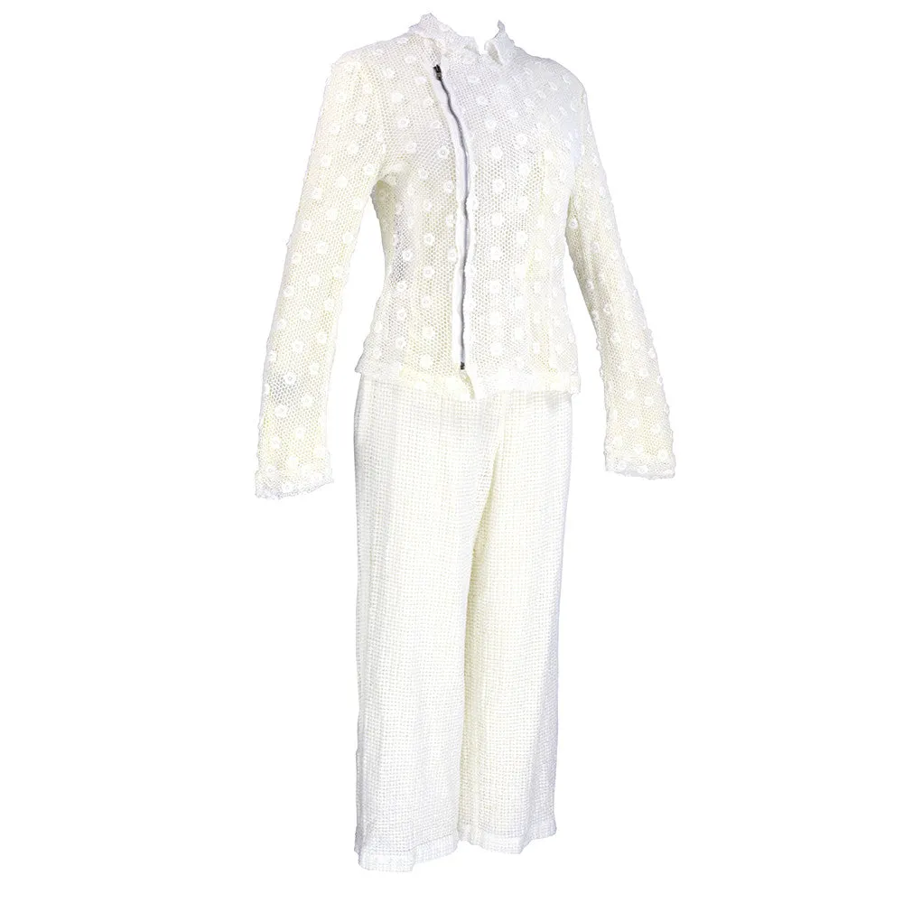 COMME DES GARCONS White Eyelet Ensemble