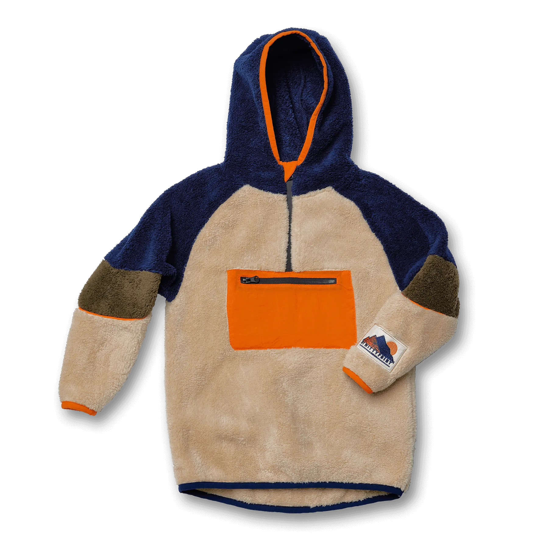 Contrast Teddy Hoodie