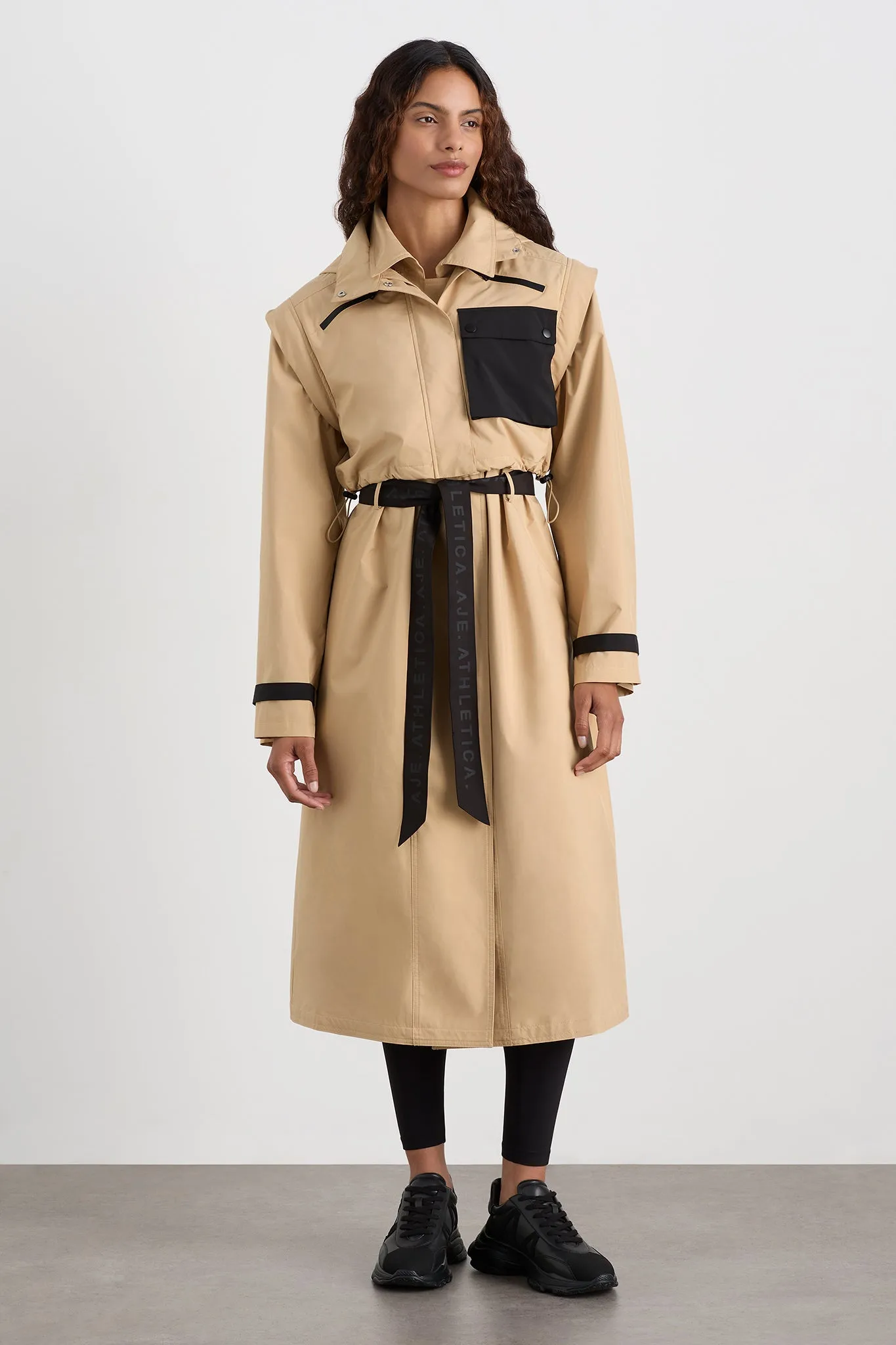 Convertible Belted Trench 703