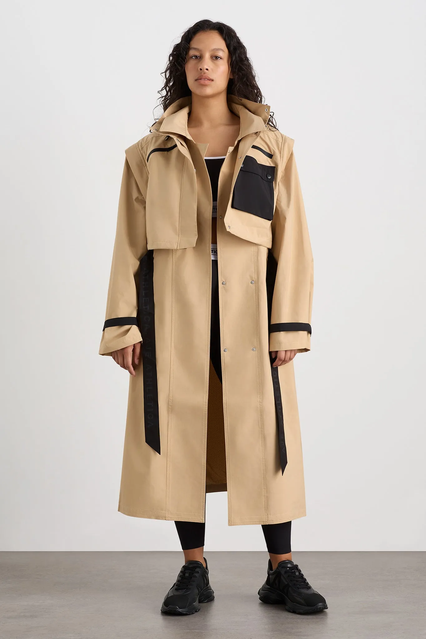 Convertible Belted Trench 703