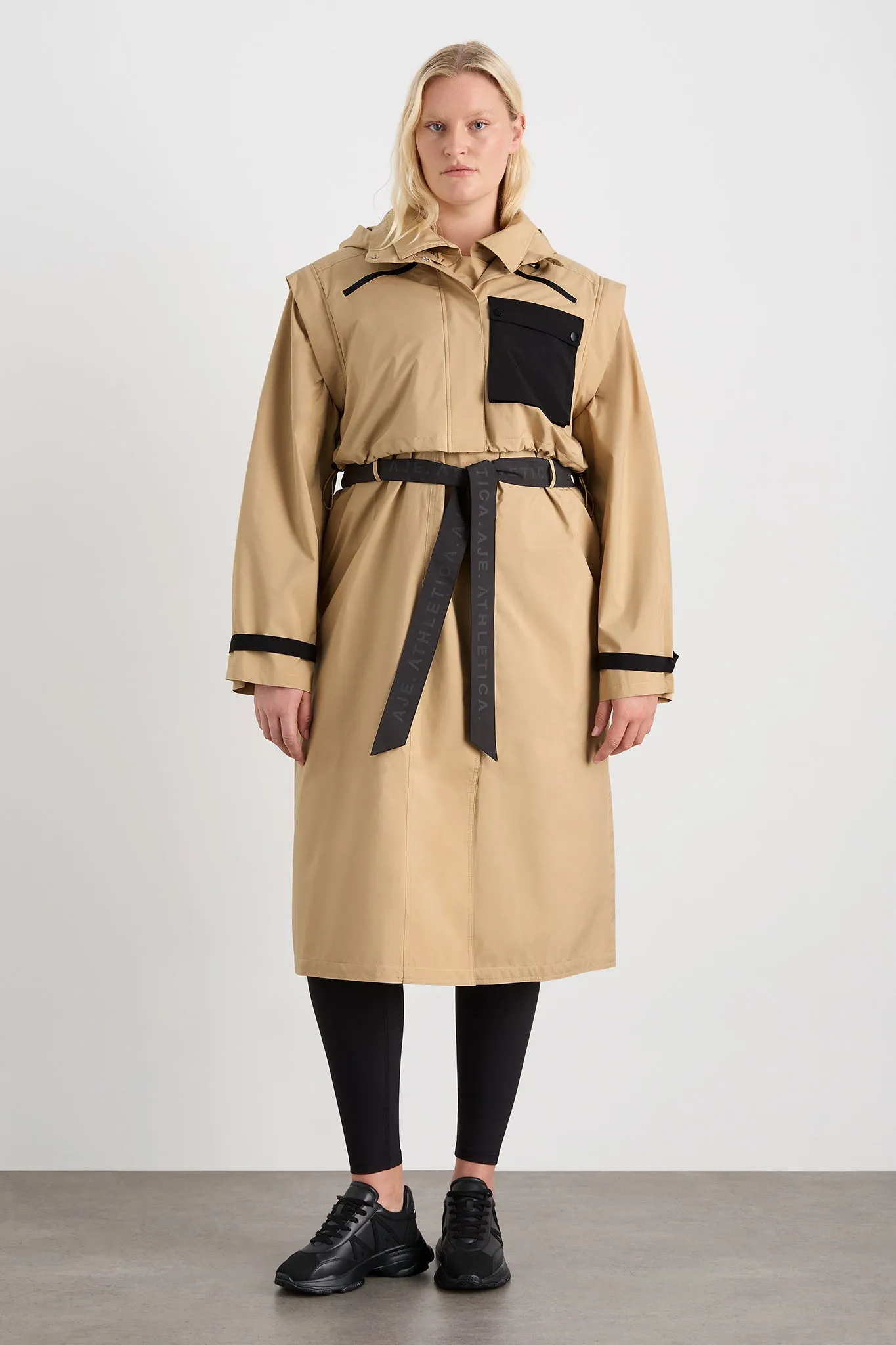 Convertible Belted Trench 703