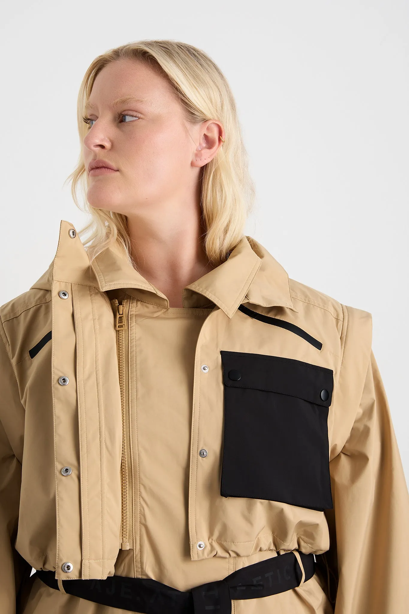 Convertible Belted Trench 703