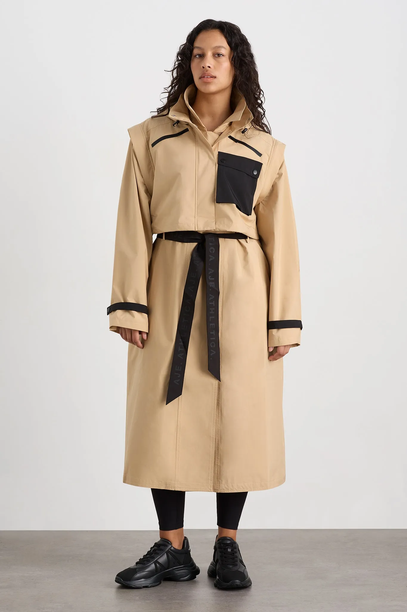 Convertible Belted Trench 703