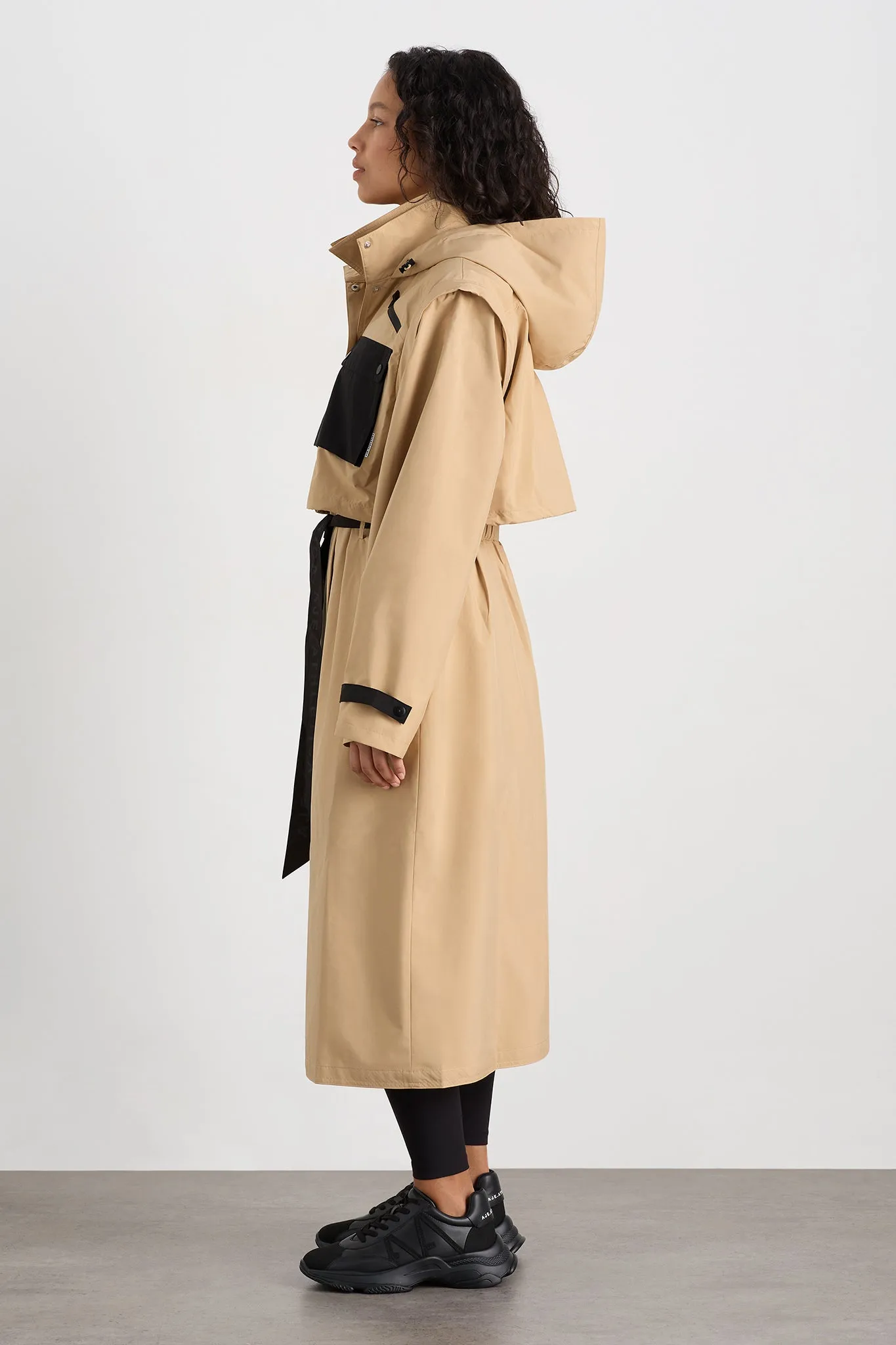 Convertible Belted Trench 703