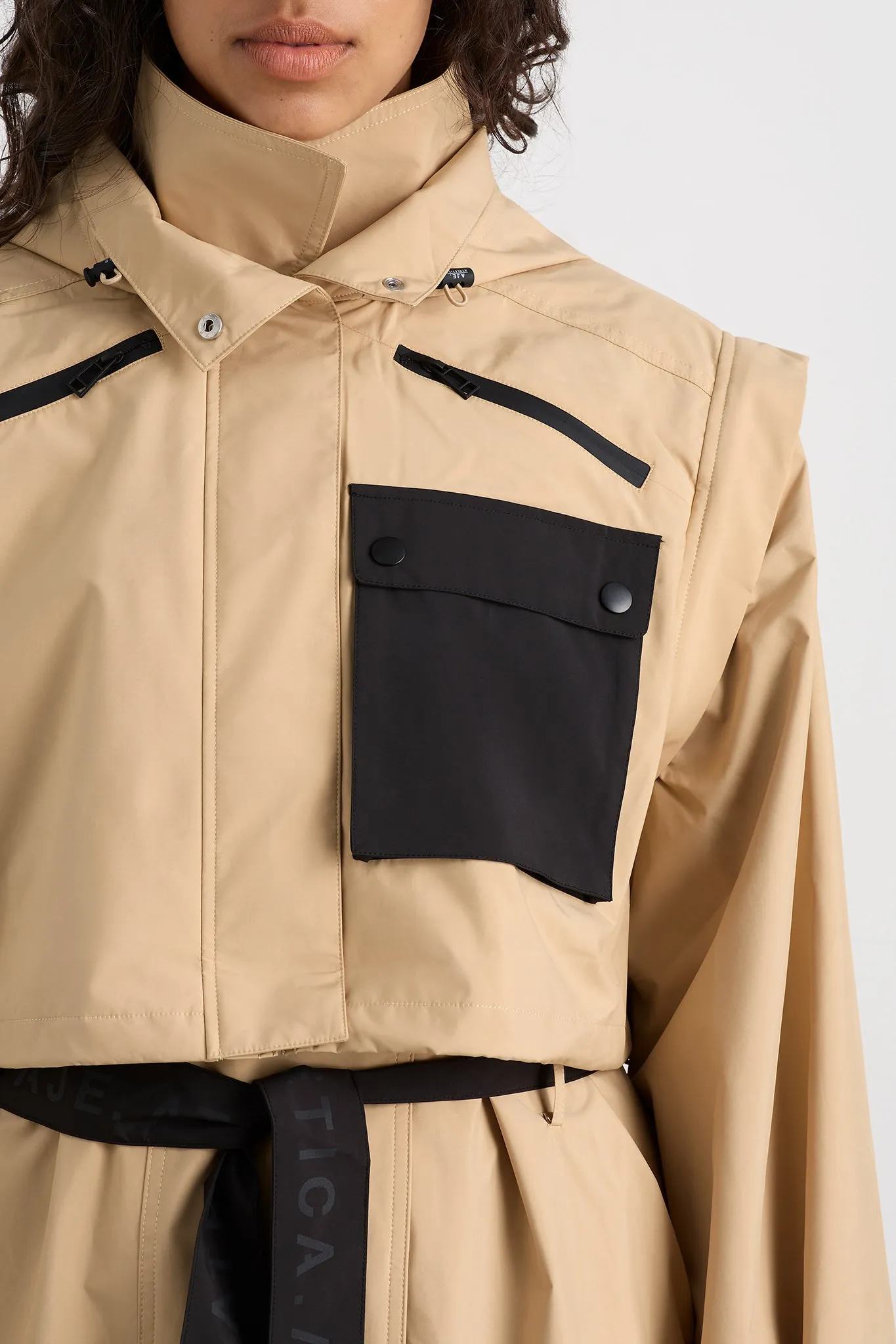 Convertible Belted Trench 703