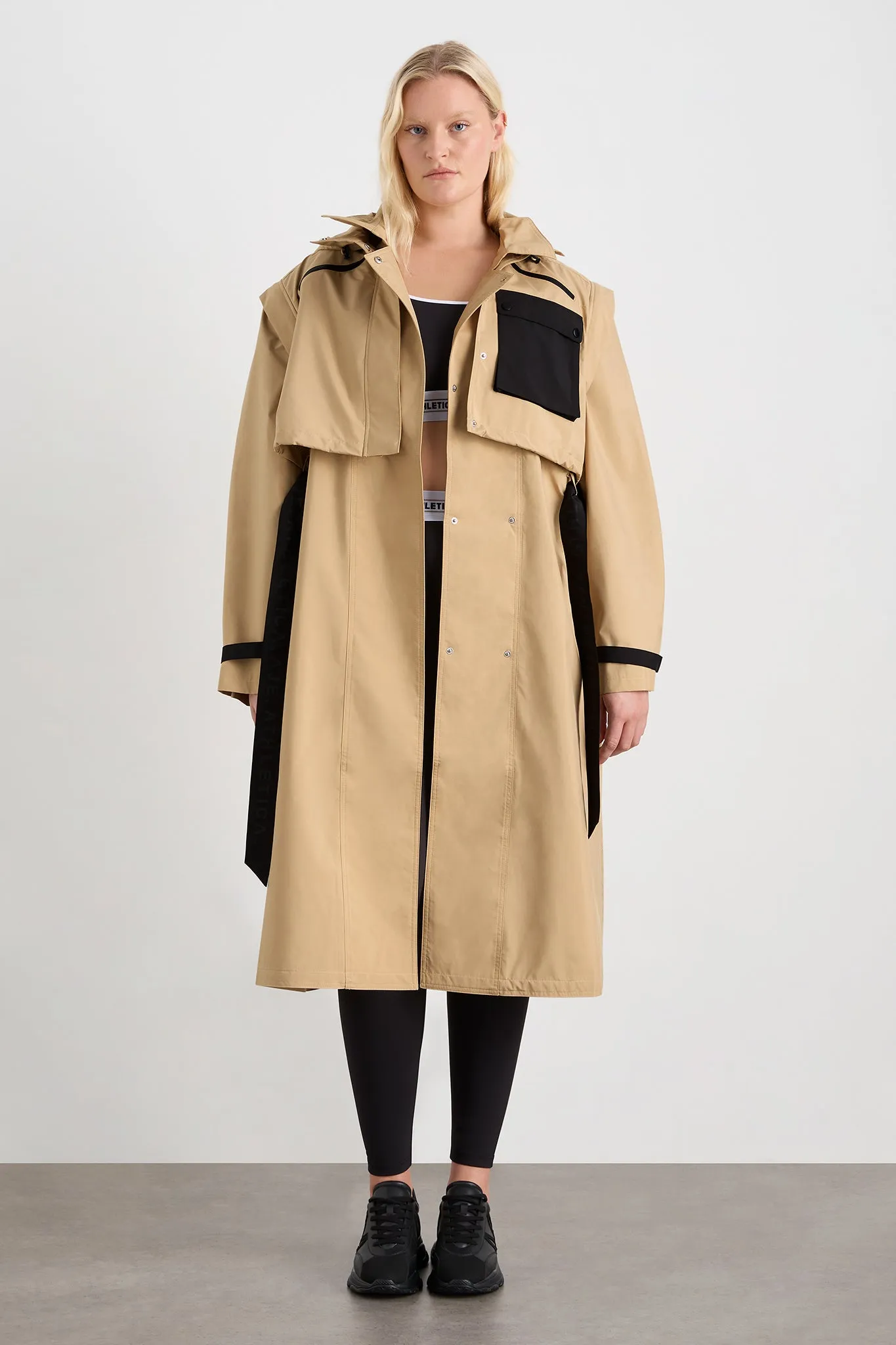 Convertible Belted Trench 703