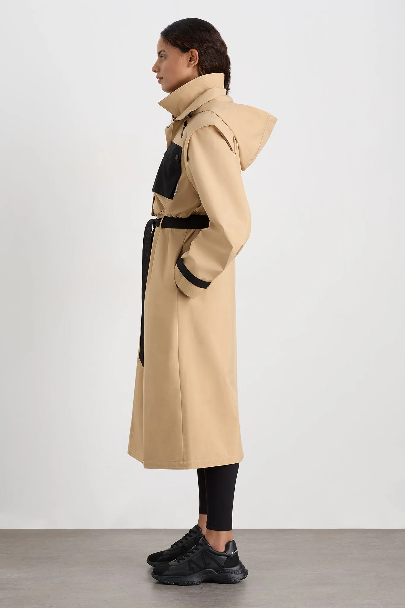 Convertible Belted Trench 703