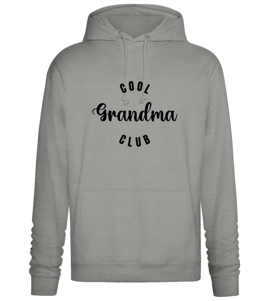 Cool Grandma Club Text Design - Premium Essential Unisex Hoodie