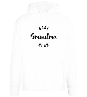 Cool Grandma Club Text Design - Premium Essential Unisex Hoodie