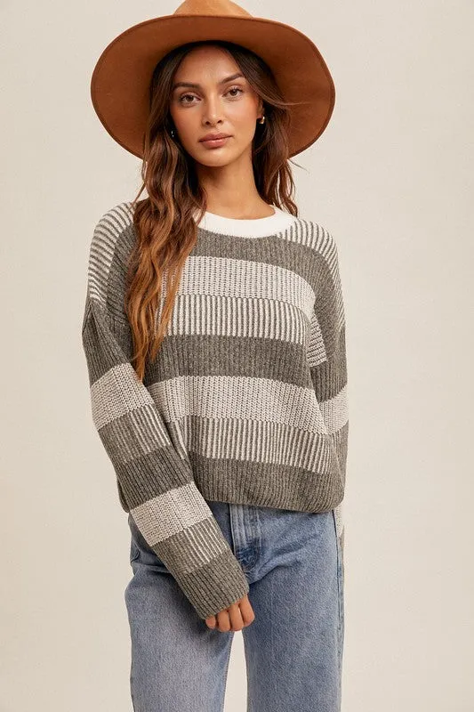 Crew Multi-Stripe Sweater