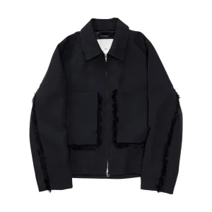 Crop Patch Pocket Jacket 'Black'