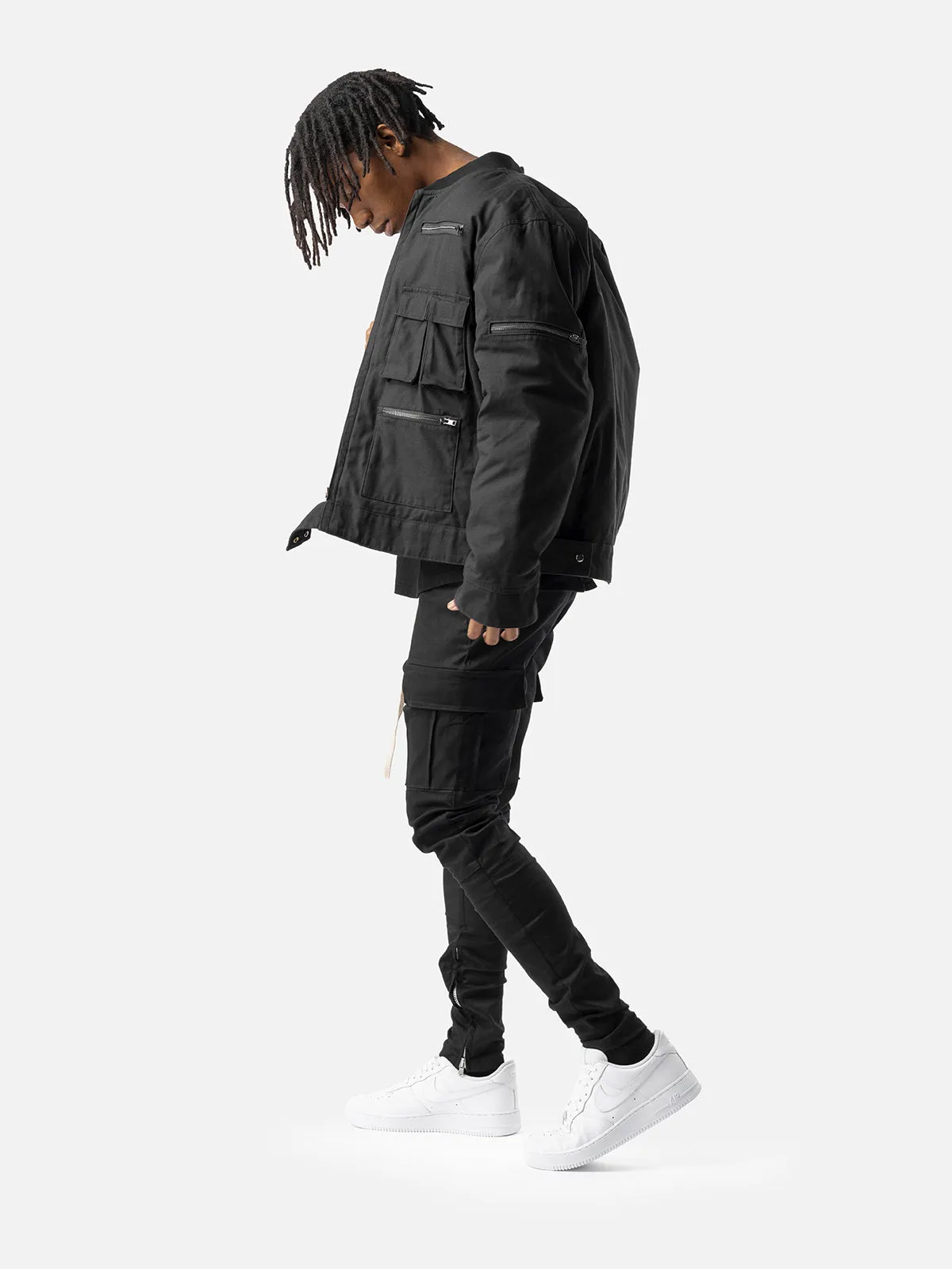 Cropped Cargo Jacket