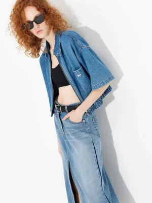 Cropped Denim Jacket