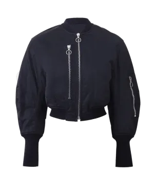 Cropped Flight Jacket